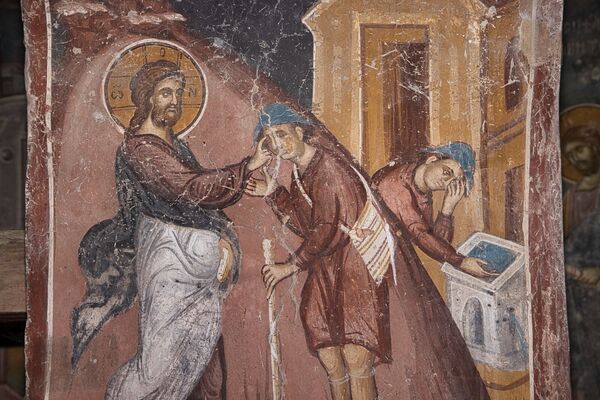 Healing of the man born blind, detail