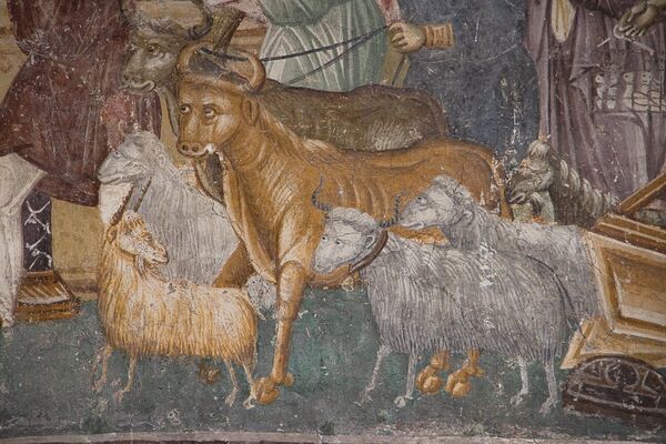 Christ expels the merchants from the Temple, detail