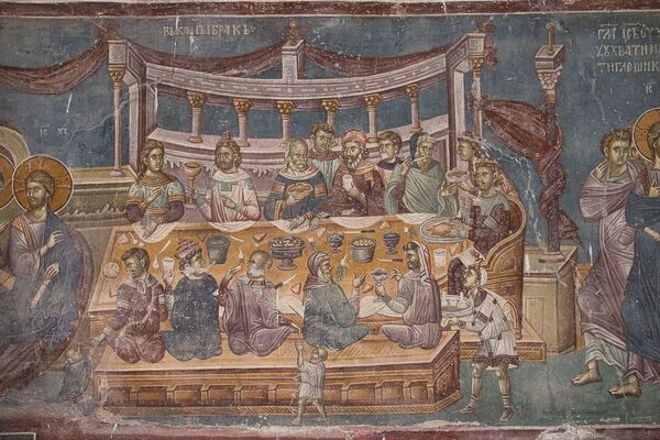 Wedding at Cana, detail