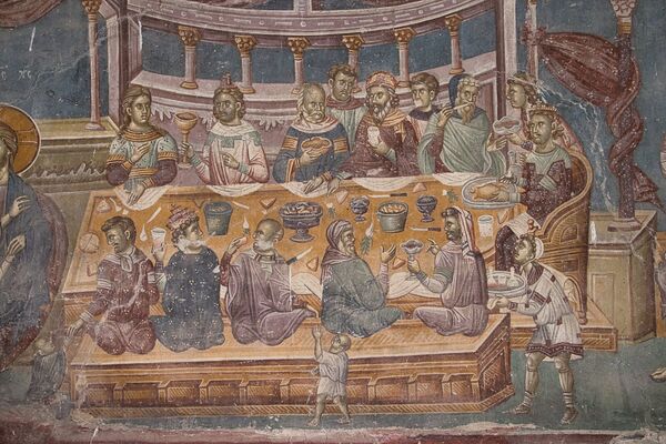 Wedding at Cana, detail
