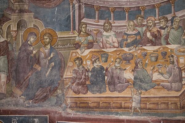 Wedding at Cana, detail