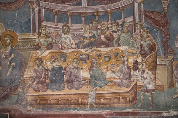 Wedding at Cana, detail