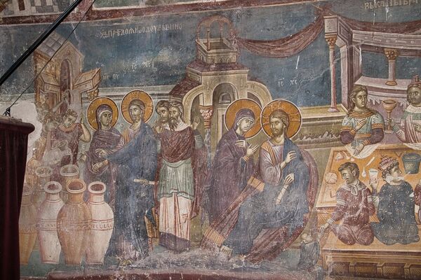 Wedding at Cana, detail