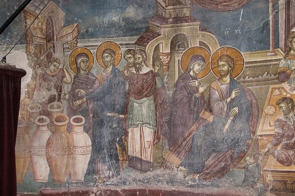 Wedding at Cana, detail