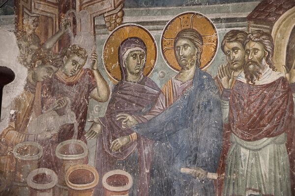 Wedding at Cana, detail