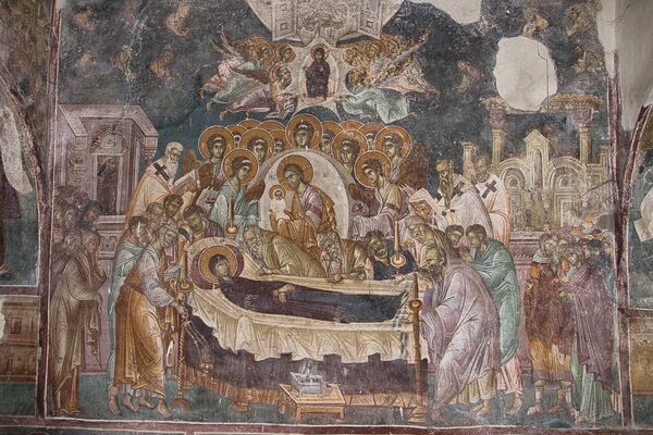 Dormition of the Virgin Mary, detail