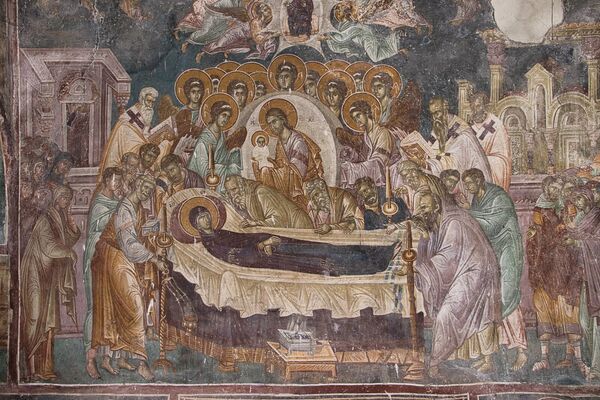 Dormition of the Virgin Mary, detail