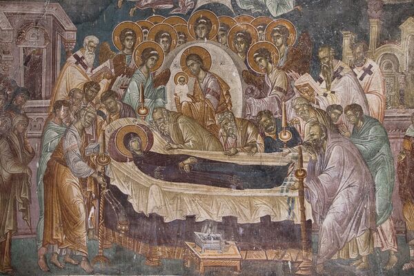 Dormition of the Virgin Mary, detail