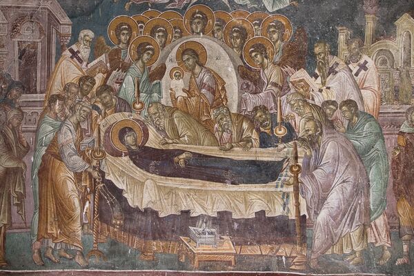 Dormition of the Virgin Mary, detail