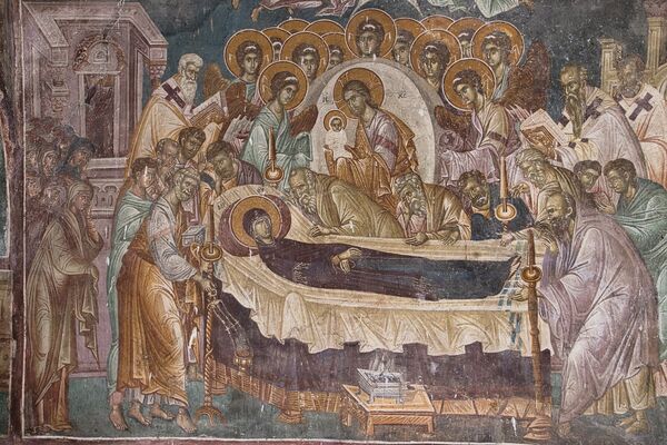 Dormition of the Virgin Mary, detail