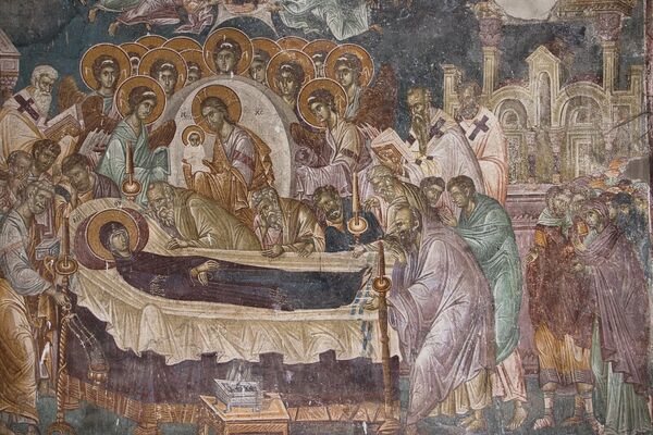 Dormition of the Virgin Mary, detail