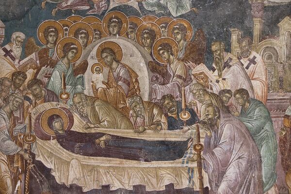 Dormition of the Virgin Mary, detail