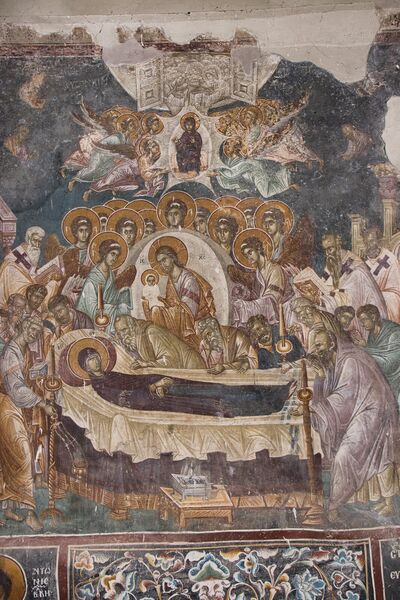 Dormition of the Virgin Mary, detail