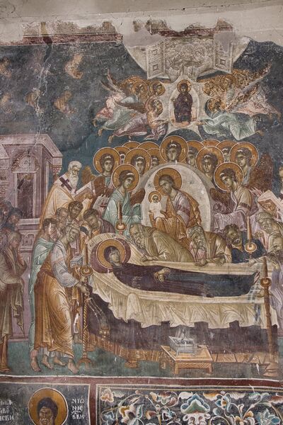 Dormition of the Virgin Mary, detail