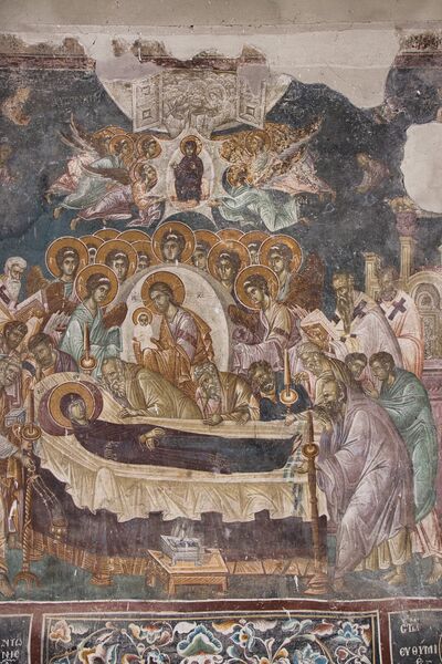 Dormition of the Virgin Mary, detail