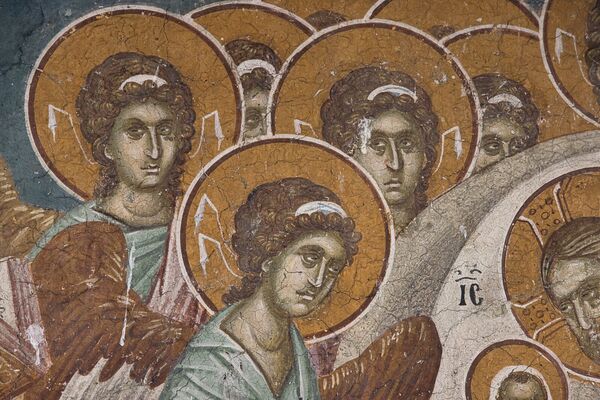Dormition of the Virgin Mary, detail