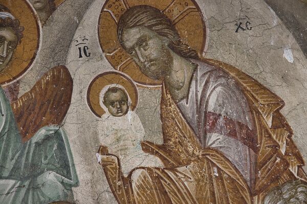 Dormition of the Virgin Mary, detail
