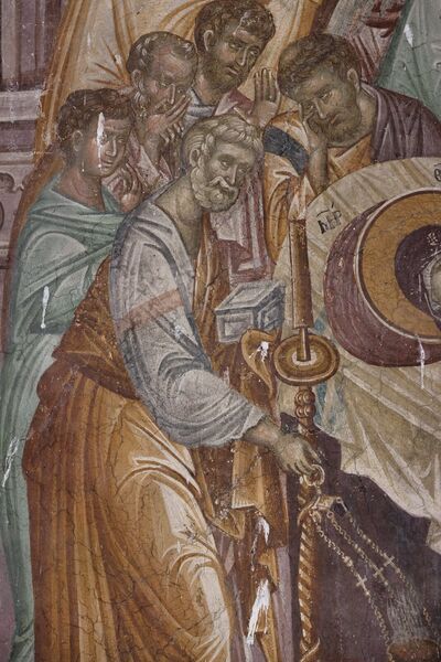 Dormition of the Virgin Mary, detail