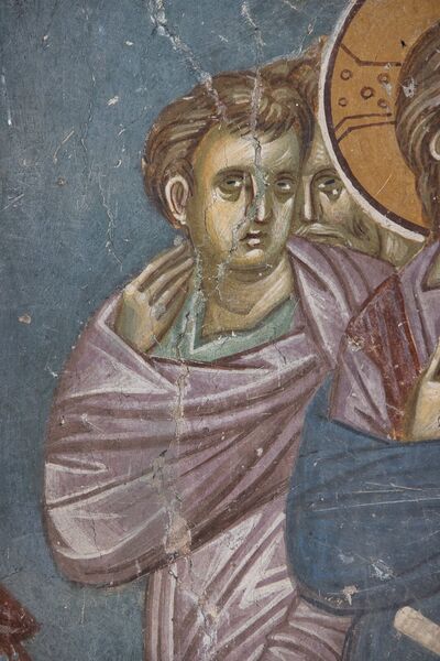 Healing of the bleeding woman, detail