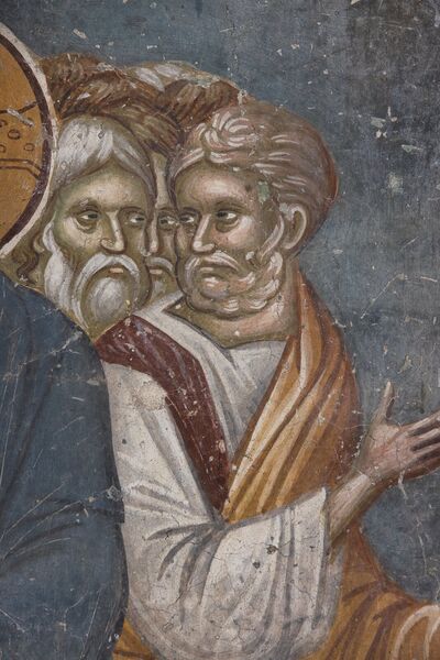 Healing of the bleeding woman, detail