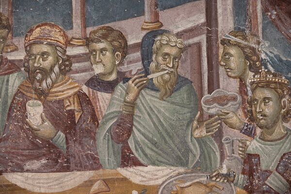 Wedding at Cana, detail