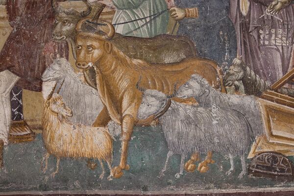 Christ expels the merchants from the Temple, detail