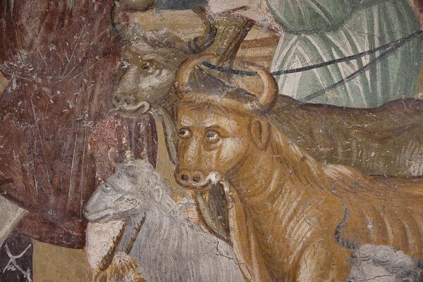 Christ expels the merchants from the Temple, detail