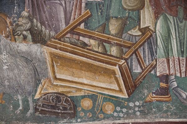 Christ expels the merchants from the Temple, detail