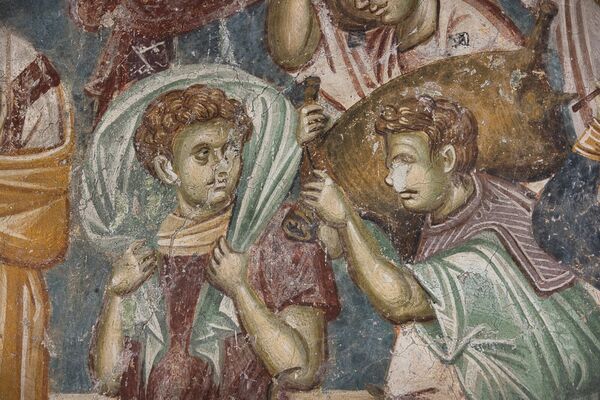 Christ expels the merchants from the Temple, detail