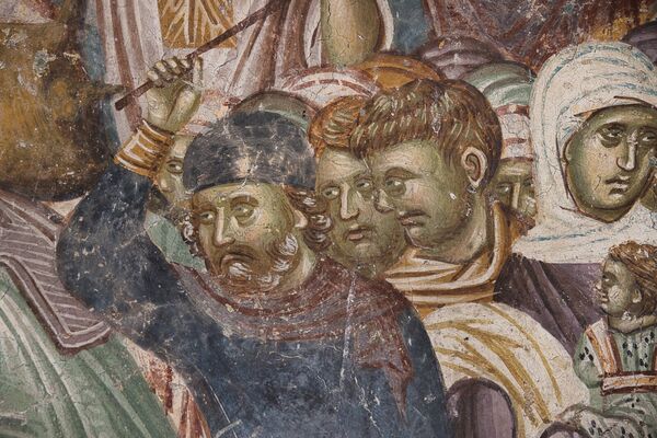 Christ expels the merchants from the Temple, detail