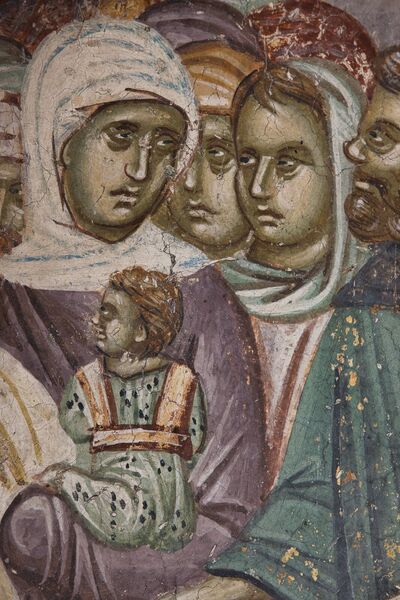 Christ expels the merchants from the Temple, detail