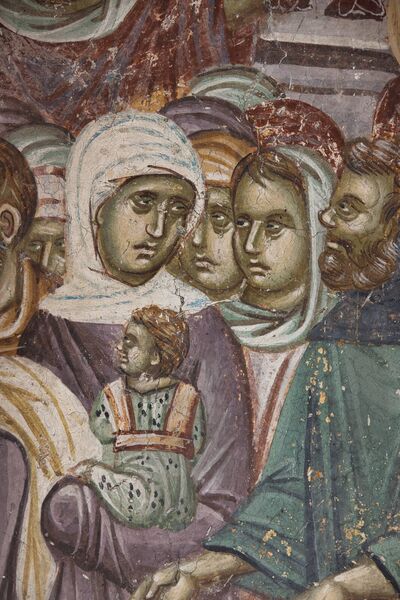 Christ expels the merchants from the Temple, detail