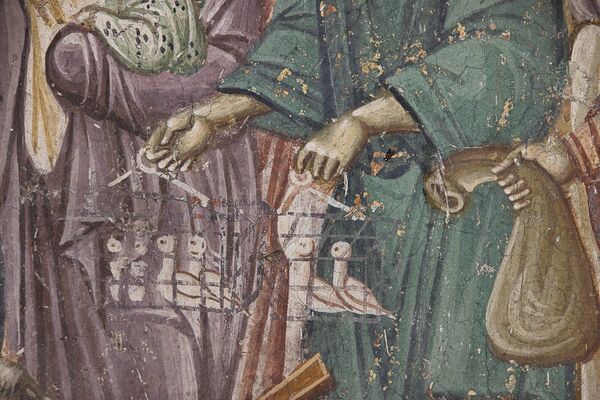 Christ expels the merchants from the Temple, detail