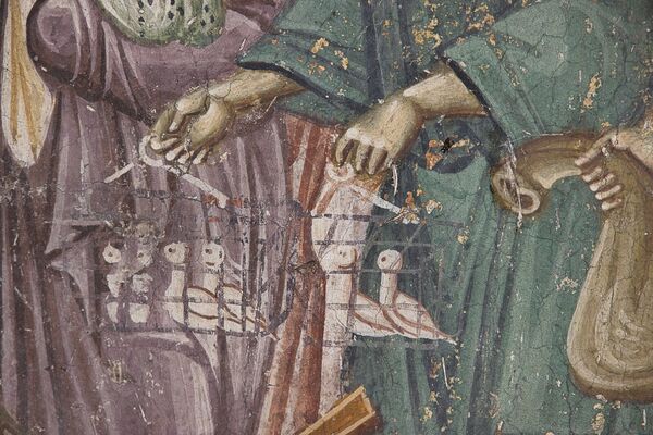 Christ expels the merchants from the Temple, detail
