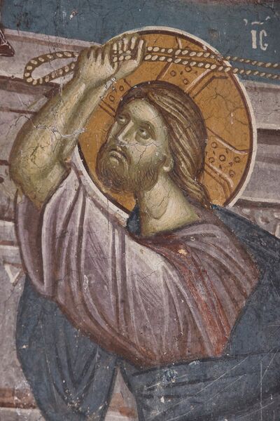 Christ expels the merchants from the Temple, detail