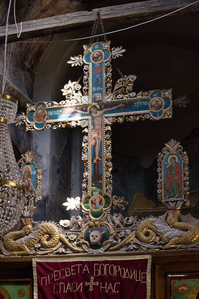Cross with the image of the Crucifixion of Christ