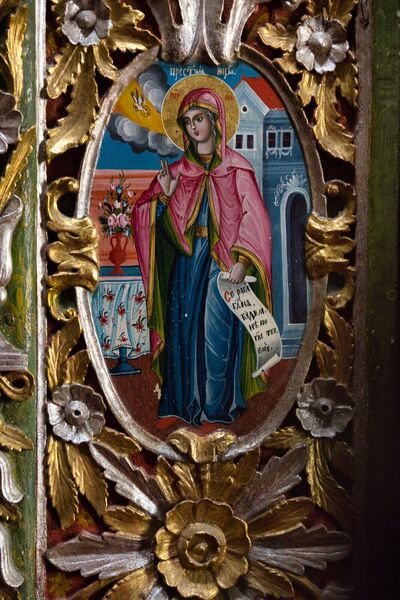Annunciation, detail