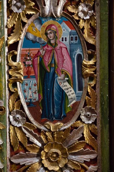 Annunciation, detail