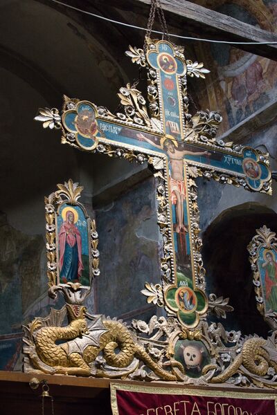 Cross with the image of the Crucifixion of Christ