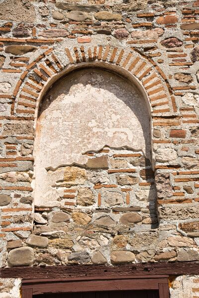 Faded remains of the image of St. Nicetas