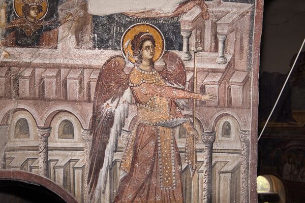 Annunciation, detail