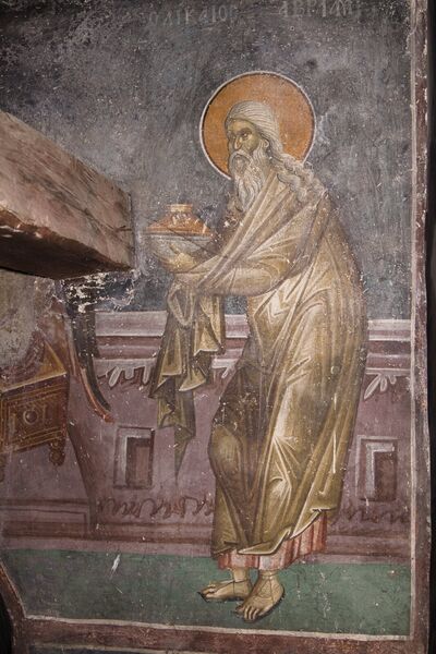 Hospitality of Abraham, detail