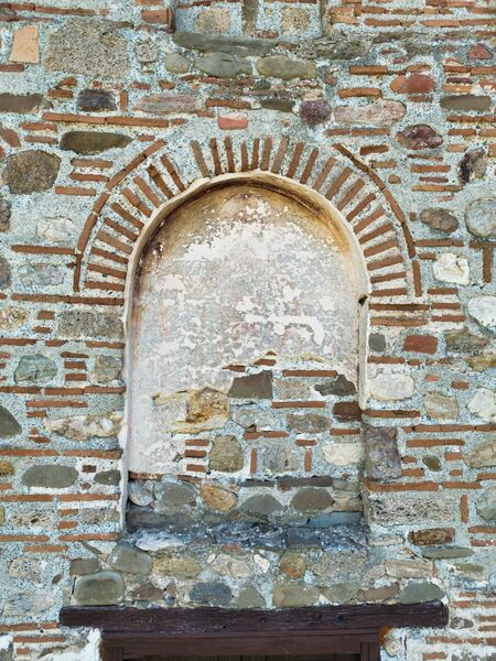 Faded remains of the image of St. Nicetas