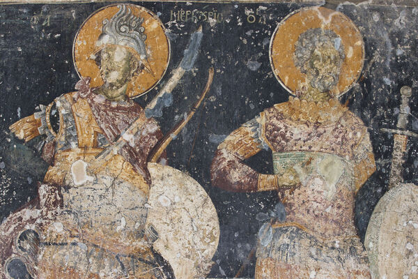 Св. Меркурије и Мина, детаљ