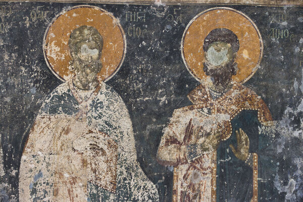 Св. Пигасије и Акиндин, детаљ