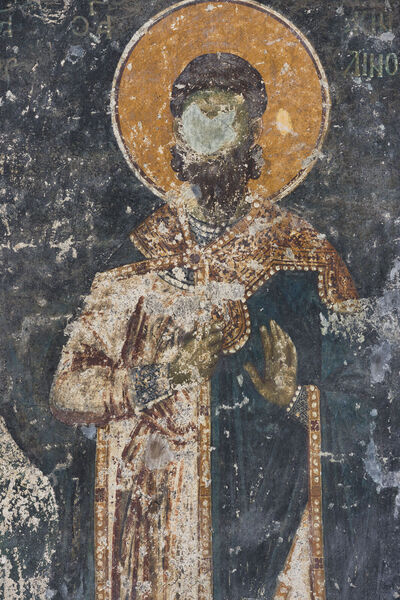 Св. Акиндин, детаљ