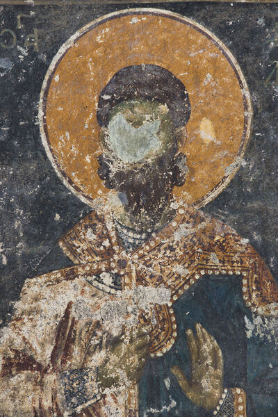 Св. Акиндин, детаљ