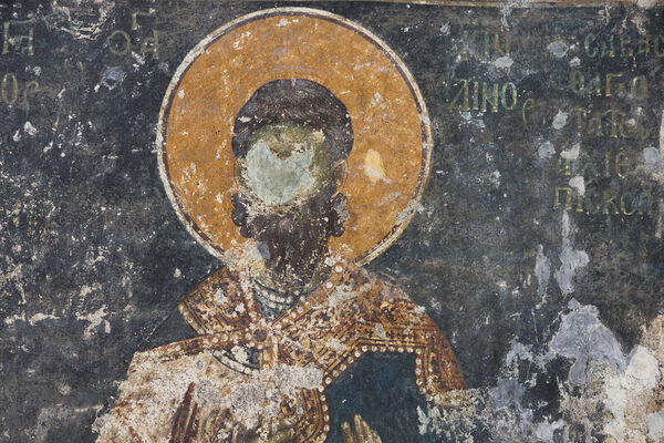 Св. Акиндин, детаљ