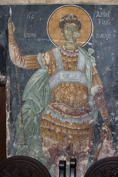 Св. Димитрије, детаљ