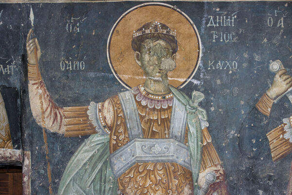 Св. Димитрије, детаљ